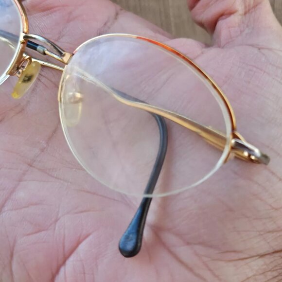 Escada Vintage Glasses Frame Half Rim Gold Tone Women Eyeglasses Frame only main image 4